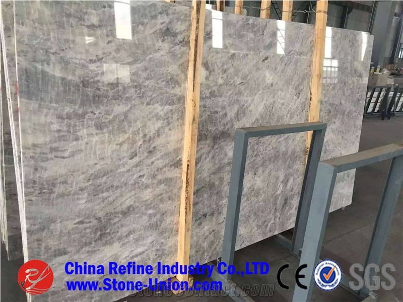 China Rome Grey Marble Slabs Factory Price