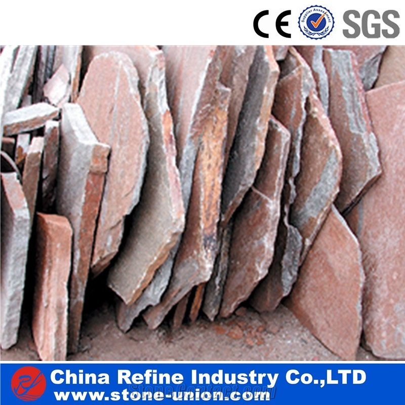 China Rusty Slate Floor Flagstone Walkway Paving