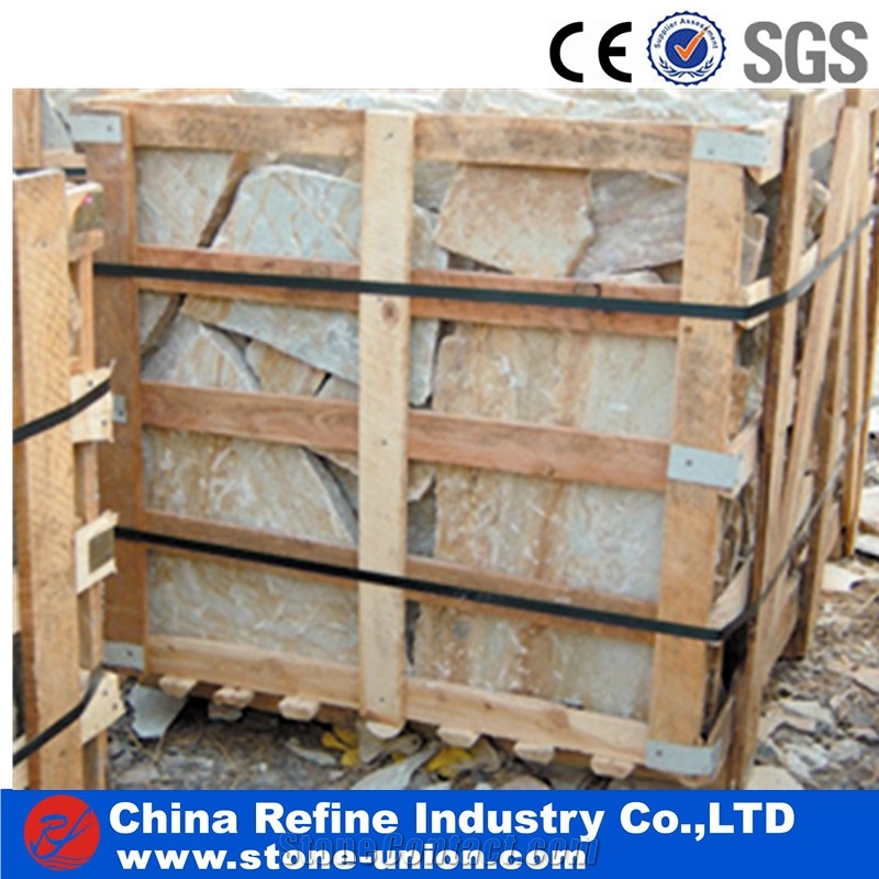 China Rusty Slate Floor Flagstone Walkway Paving