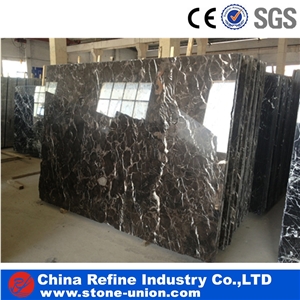 Chinese Dark Emperador Brown Marble Stone Tiles