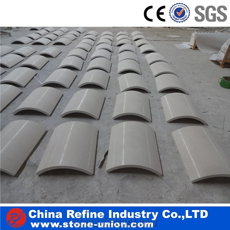 Customized Beige Sandstone Column,Landscape Pillar