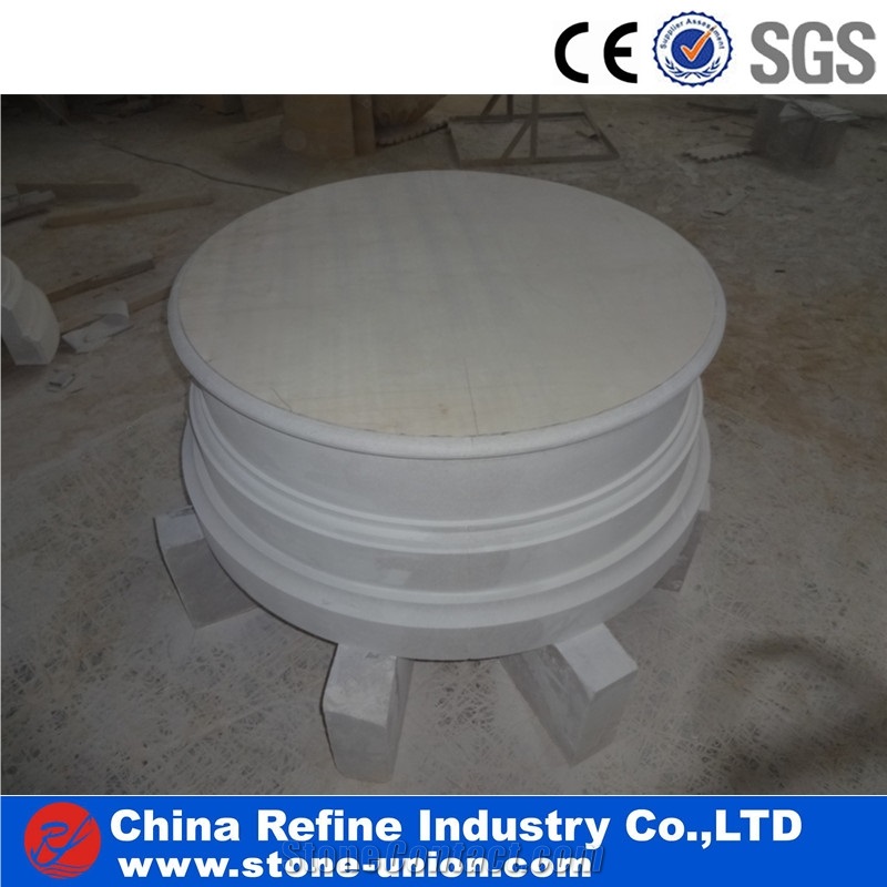 Customized Beige Sandstone Column,Landscape Pillar
