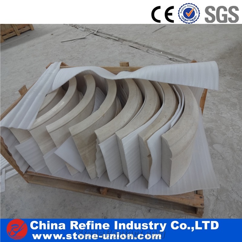 Customized Beige Sandstone Column,Landscape Pillar