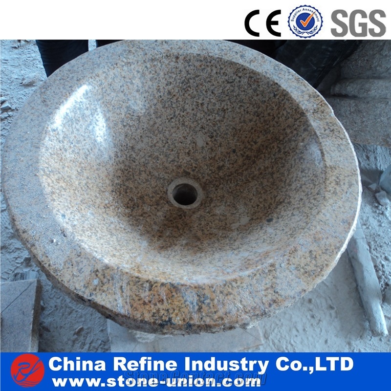 G682 Yellow Rusty Sinks and Basins Interior Villa