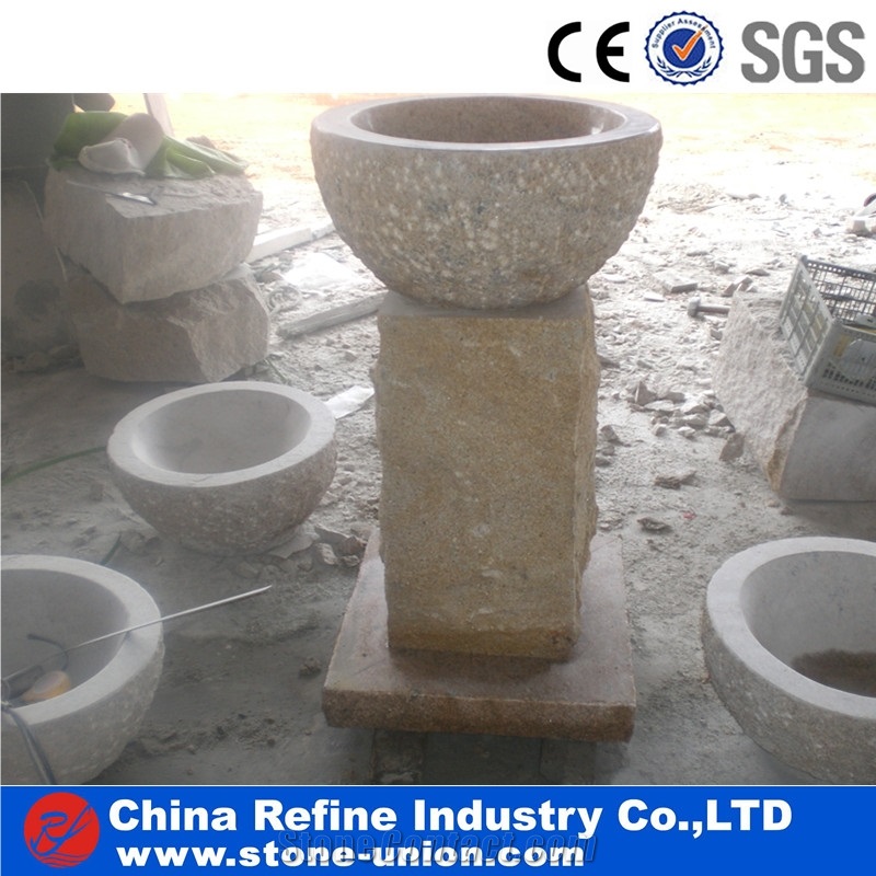 G682 Yellow Rusty Sinks and Basins Interior Villa