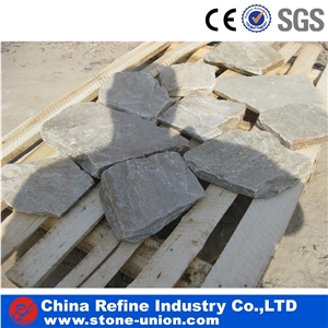Grey Slate Irregular Flagstones Walkway Pavers