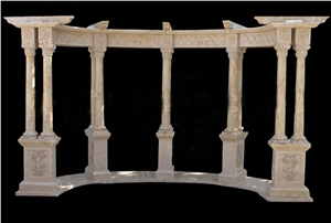 Hand Carved Sculptured Natural Marble Gazebos & Pavilion