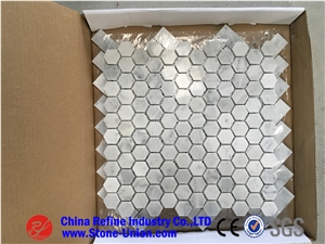 High Polished Hexagon Marble Mosaic China Factory