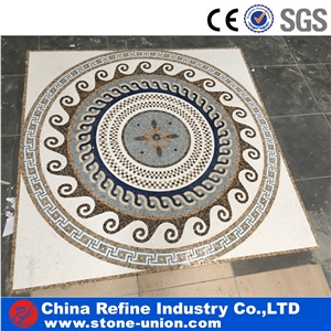 High Quality Square Water Jet Marble Medallion