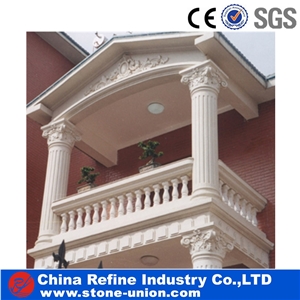 Home Decorated Limestone Pillar,Roman Column