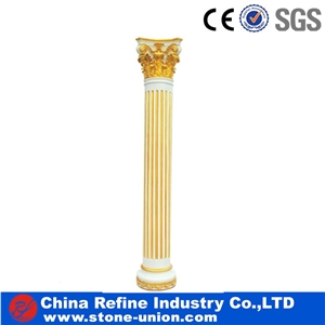 Home Decorated Limestone Pillar,Roman Column