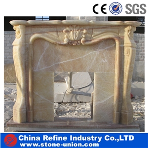 Honey Onyx Fireplaces,Western Mantel Surround