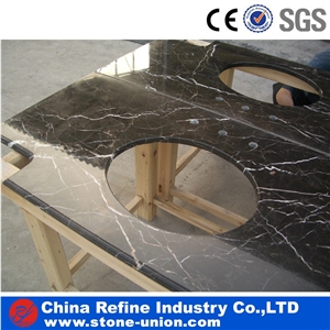 Laurent Brown Marble Counter Tops, Bar Tops