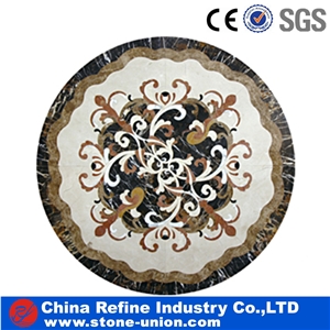 Marble Modern Water Jet Inlay Medallions Flooring