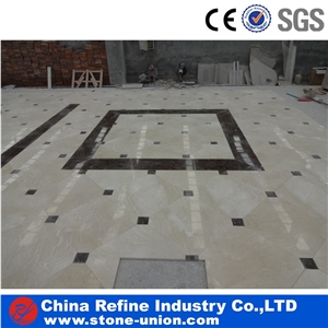 Marble Water Jet Floor Square Medallion for Hotel
