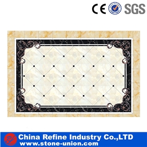 Marble Waterjet Tile Flooring Carpet Medallions