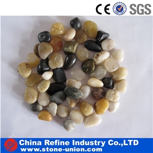 Mix Color Landscaping Pebble Stone Garden Walkway