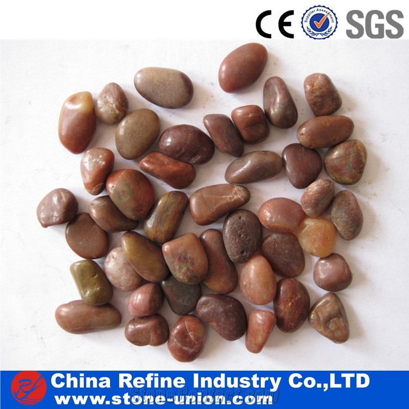 Mix Color Landscaping Pebble Stone Garden Walkway