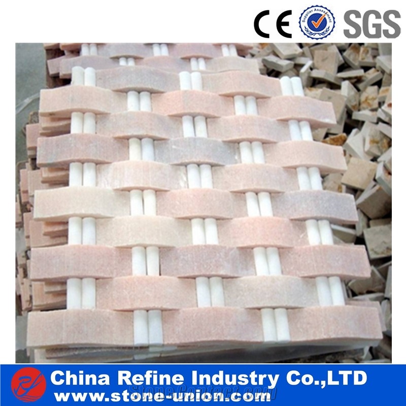 Mixed Onyx Stone and Color Marble Mosaic Tiles