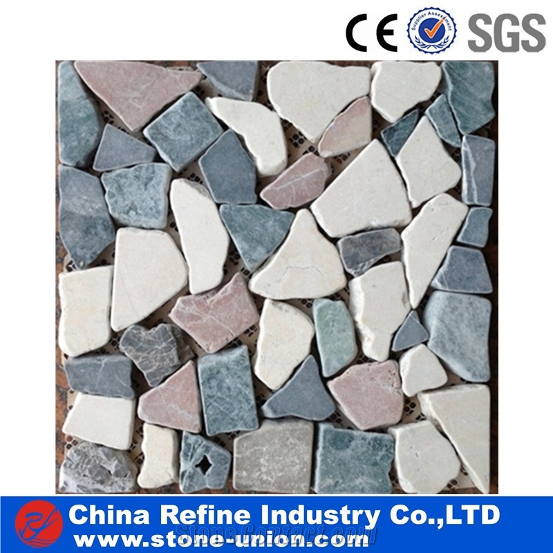 Mixed Onyx Stone and Color Marble Mosaic Tiles