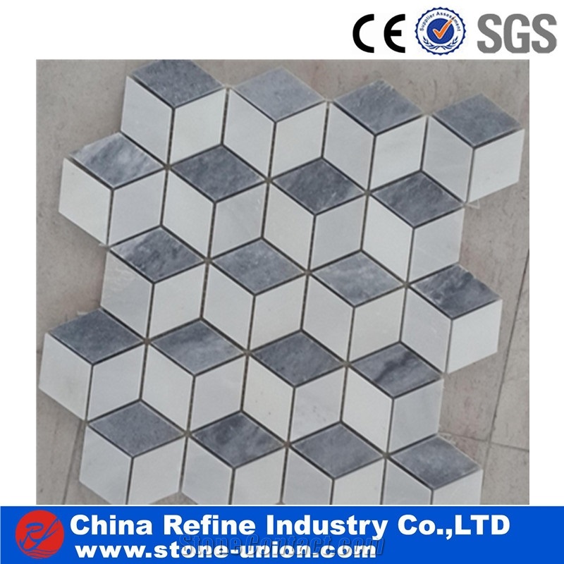 Mixed Onyx Stone and Color Marble Mosaic Tiles