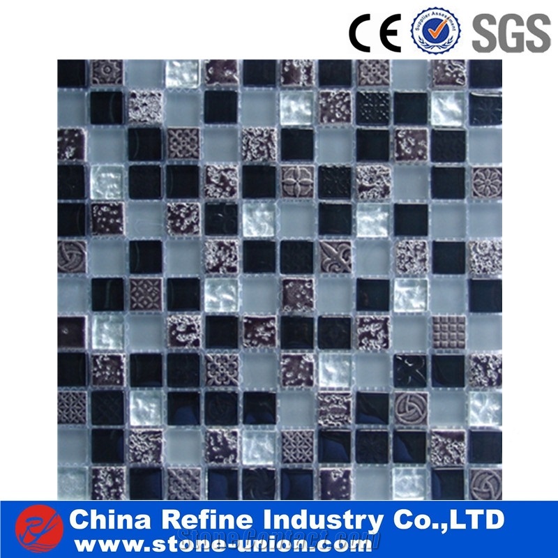 Mixed Onyx Stone and Color Marble Mosaic Tiles