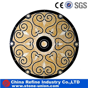 Modern Marble Waterjet Medallion Pattern for Floor
