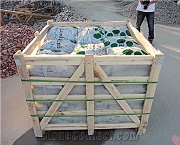 Natural Green Color River Pebble Stone