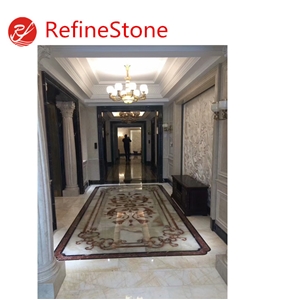 Natural Onyx Waterjet Medallion Modern Style