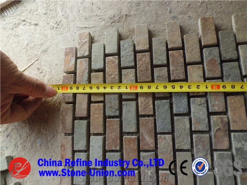 Natural Rusty Natural Slate Mosaic