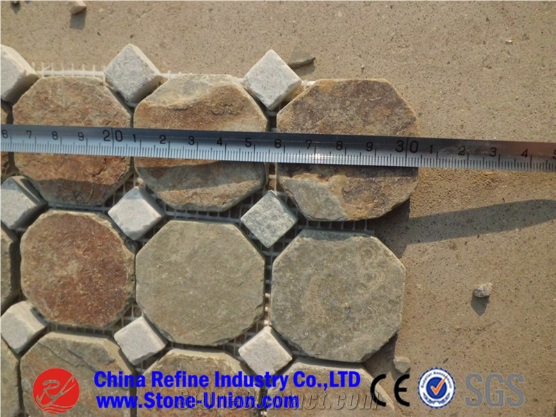 Natural Rusty Natural Slate Mosaic