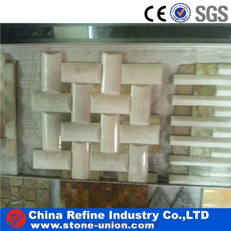 Onyx Lantern Marble Stone Mosaic Tile, Wall Mosaic