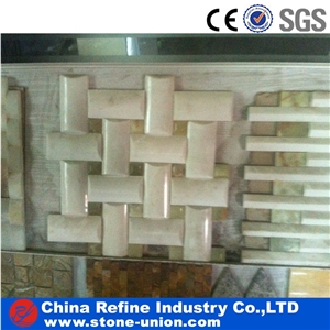 Onyx Lantern Marble Stone Mosaic Tile, Wall Mosaic