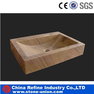 Oval Coral Red Marble Sinks,Polished Red Basins
