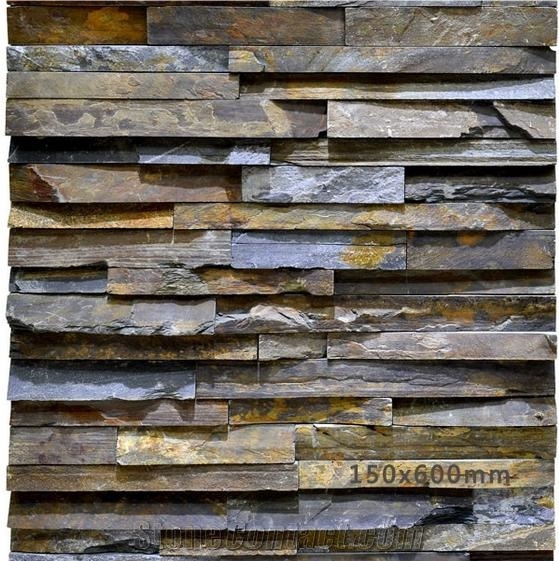 Pink Redstone Stacked Stone Veneer, Ledge Stone
