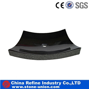 Polished Black Marble Sinks Basins for Vanity Tops