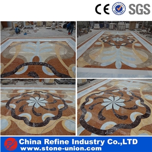 Polished Modern Lobby And Hall Inlay Medallions