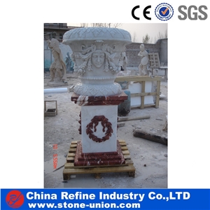 Relief Pattern Flower Pots,Carving Flower Vases