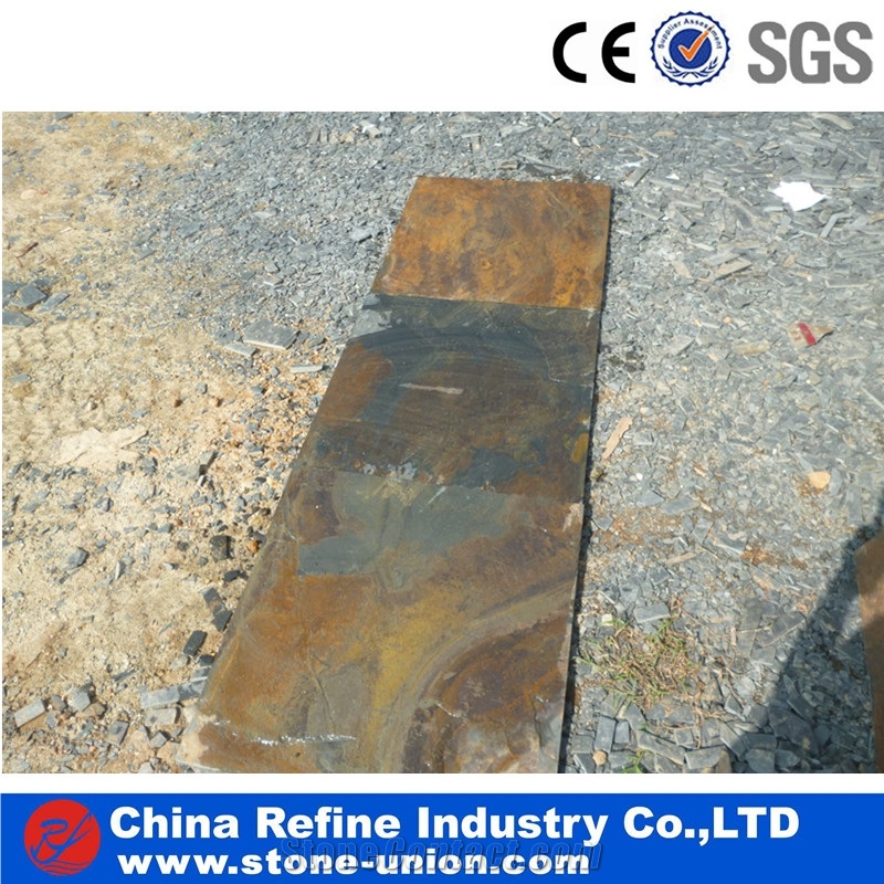 Rusty Chinese Slate Stone,Rusty Slate Tiles & Slab