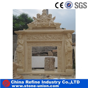 Sculptured Fireplaces Surround,Western Fireplaces