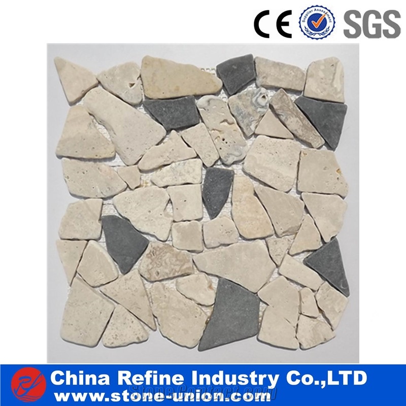 Superior Natural Stone Waterjet Marble Mosaic Tile