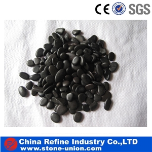 Tumbled Black Polished Pebble Stones