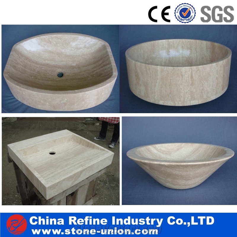 Violet Red Marble Polished Sinks and Wash Bowls