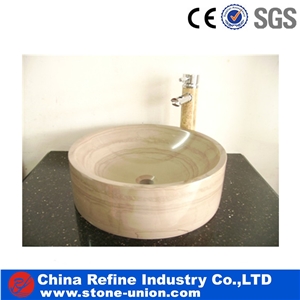 Violet Red Marble Polished Sinks and Wash Bowls