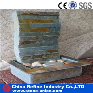 Wall Rusty Cheap Slate Mounted Water Fountains