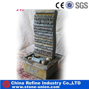 Wall Rusty Cheap Slate Mounted Water Fountains