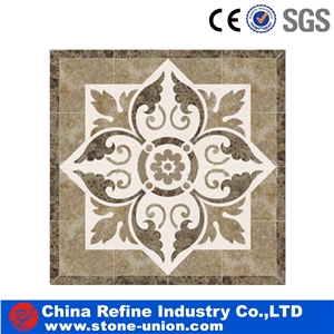 Water Jet Marble Tiles Medallion Designs Floor