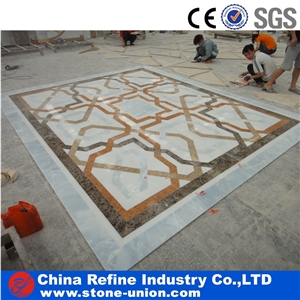 Waterjet Marble Floor Tiles Pattern Medallions