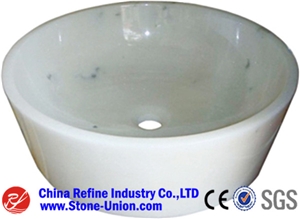 White Marble Bathroom Handwash Sinks