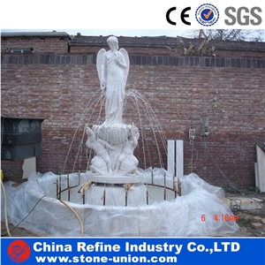 White Marble Garden Sculptured Water Fountains